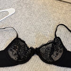 Adrienne Vittadini Black Lace Bra